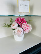 Classic Glass-Door Vintage Cabinet with Drawer