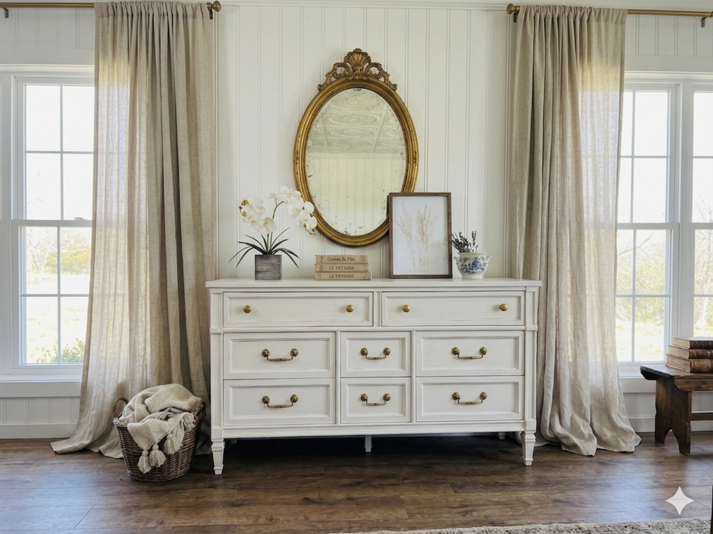 Vintage Bassett 8-Drawer Dresser
