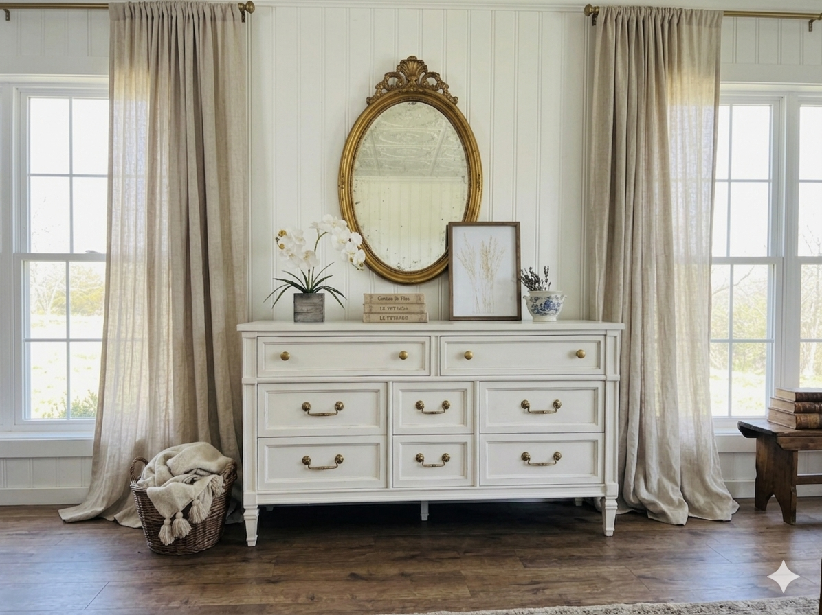 Vintage Bassett 8-Drawer Dresser