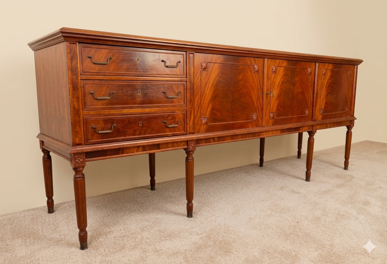 An Exceptional Danish Mahogany Sideboard by Farre Møbelfabrik, Circa 1970s