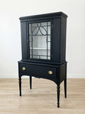 Custom Vintage Display Cabinet with Single Door