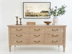 Vintage Natural Wood Dresser