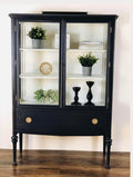 Black Vintage Display Cabinet