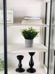 Black Vintage Display Cabinet
